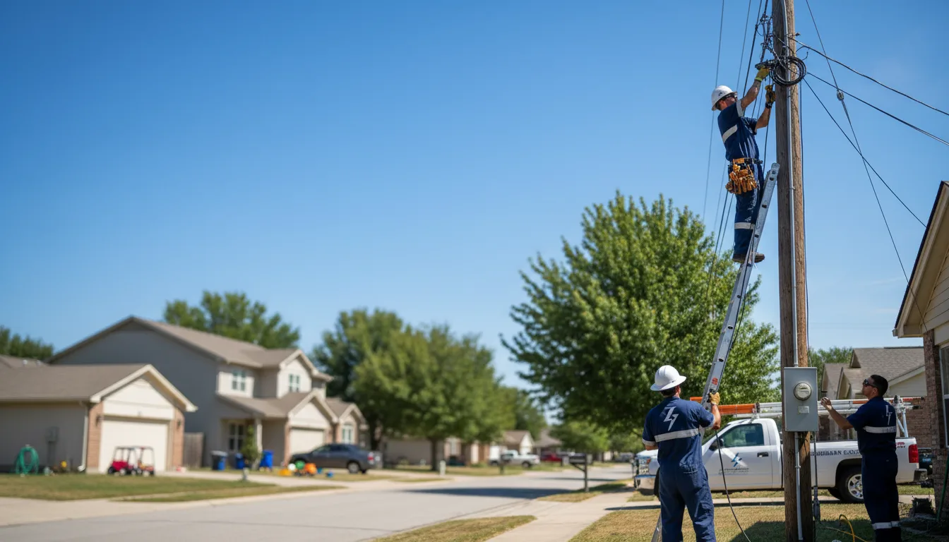 Residential electrician providing installation services in Balch Springs, TX